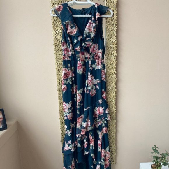 Lulus Secret Romance Floral High-Low Maxi Dress - Picture 8 of 9